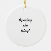 Ganeshaの開始木のオーナメント セラミックオーナメント (裏面)