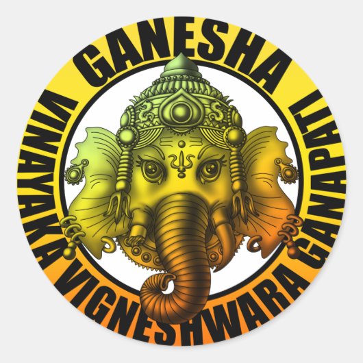 Ganesha2 ラウンドシール (正面)