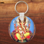 Ganesha (गणेश) Indian Elephant キーホルダー (正面)