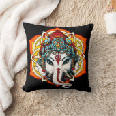 ganesha、エキゾチックなクッション クッション (ブランケット)