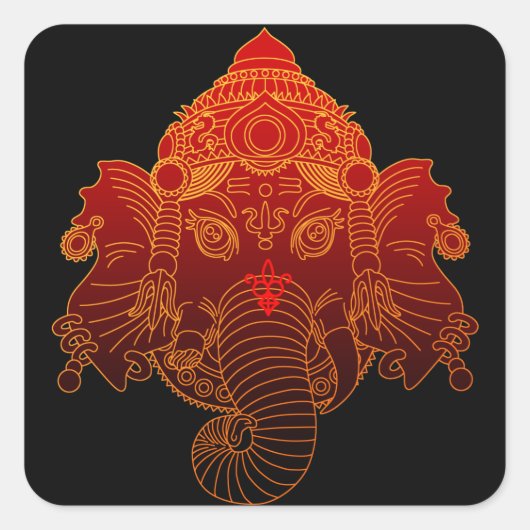 ganesha スクエアシール (正面)