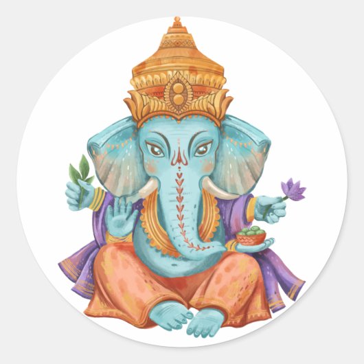 Ganesha ラウンドシール (正面)