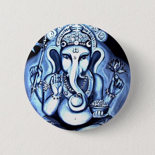 Ganesha 缶バッジ (正面)