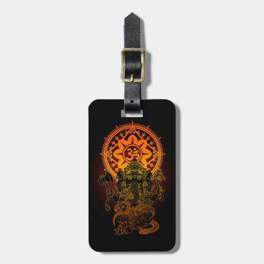 Ganesha 02 ラゲッジタグ (正面縦)
