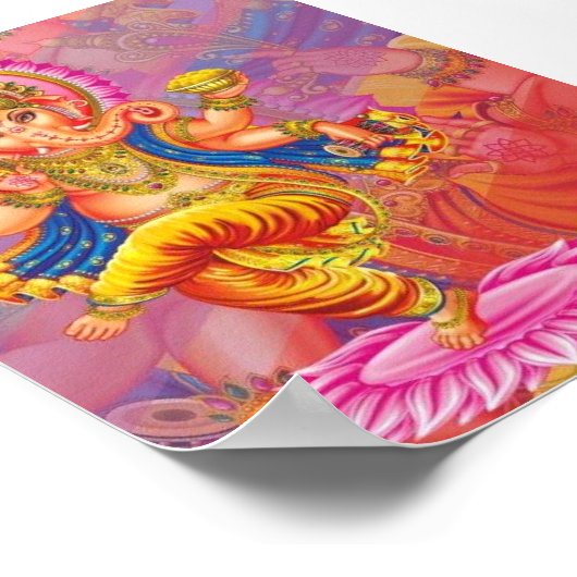 Ganesha Diosa Elefante ポスター (角)