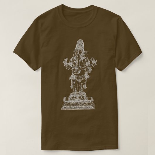 Ganesha Ganeshヒンズー教神ヒンズー教インド1 Tシャツ (デザイン正面)