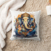 Ganesha, ganesh, ganapati障害物の除去#2 クッション (ブランケット)