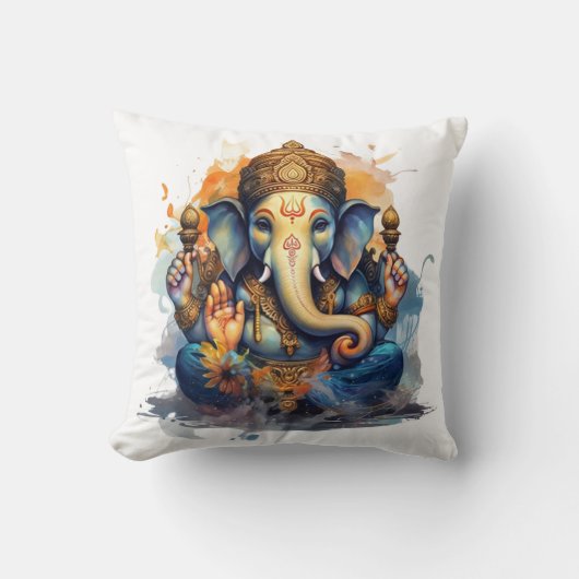 Ganesha, ganesh, ganapati障害物の除去#2 クッション (正面)