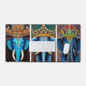 Ganesha, ganesh, ganapati障害物の除去#5 デスクマット (キーボード&マウス)