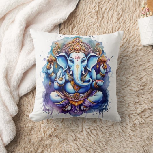 Ganesha, ganesh, ganapati障害物の除去#6 クッション (ブランケット)