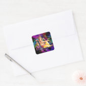Ganesha Greeting Cards，スタンプ，はがき スクエアシール (封筒)