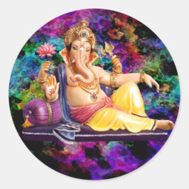 Ganesha Greeting Cards，スタンプ，はがき ラウンドシール