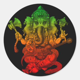 Ganesha Guitar ラウンドシール