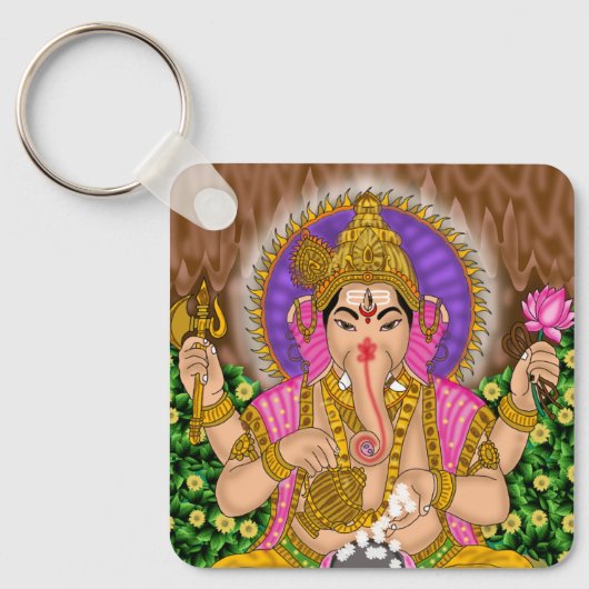 Ganesha Keychain キーホルダー (正面)