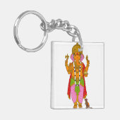Ganesha Keychain & Devotional Keyring キーホルダー (正面左)