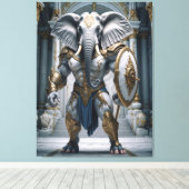 Ganesha Krieger Mythologie Elefant Gott キャンバスプリント (インサイチュ (ウッドフロア))