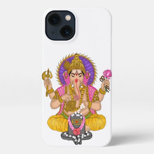 Ganesha Phone Cover iPhoneケース (裏面)