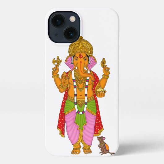 Ganesha Phone Cover, Phone Case & Keyring Design iPhoneケース (裏面)