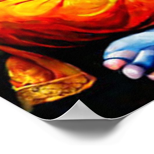 Ganesha Poster – ヒンズー教の幸福の神ウォールアート ポスター (角)