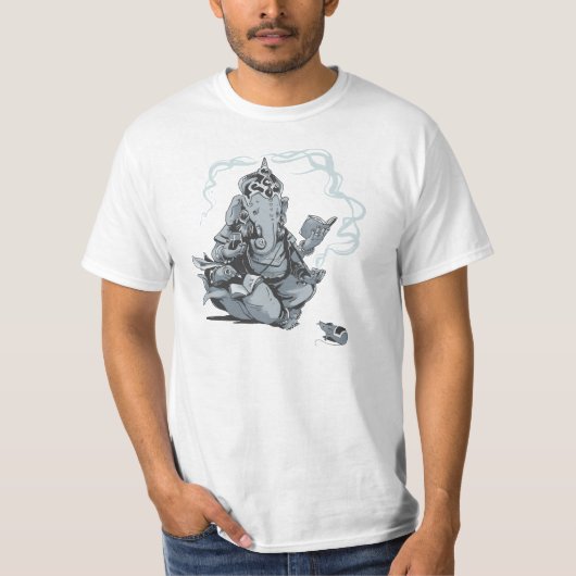 Ganesha reading tシャツ (正面)