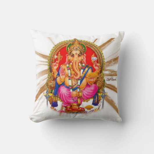Ganesha Shri Ganesha Shloka主 クッション (正面)