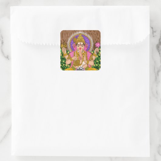 Ganesha Sticker スクエアシール (バッグ)