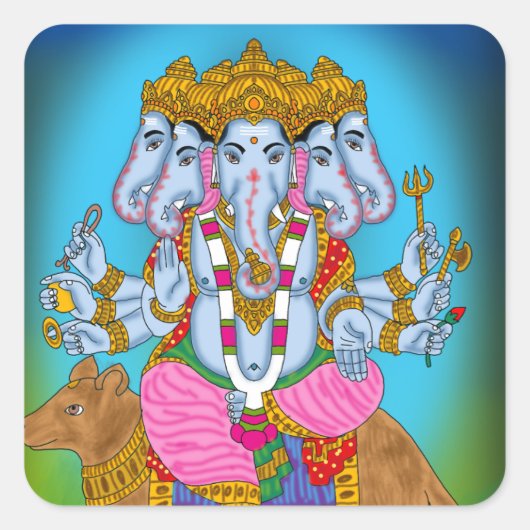 Ganesha Sticker Collection スクエアシール (正面)
