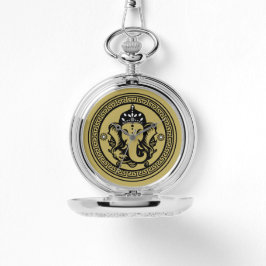 Ganesha Themed Hindu Art Print 腕時計