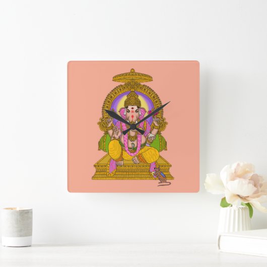 Ganesha Wall Clock スクエア壁時計 (ホーム)