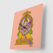 Ganesha Wall Clock スクエア壁時計 (傾斜)