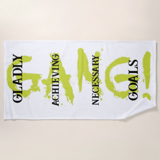 GANG! green Beach Towel ビーチタオル