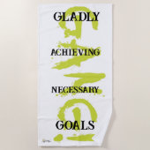 GANG! green Beach Towel ビーチタオル (正面)