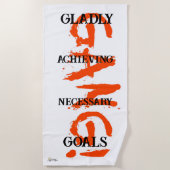 GANG! red Beach Towel ビーチタオル (正面)