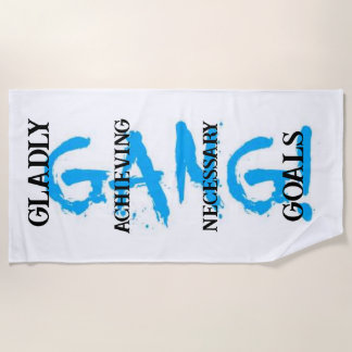 GANG! sky blue Beach Towel ビーチタオル