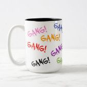 GANG! Two-Tone Mug, 15 oz ツートーンマグカップ (左)