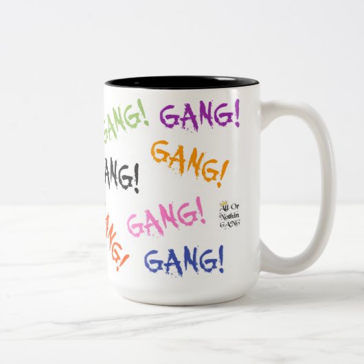 GANG! Two-Tone Mug, 15 oz ツートーンマグカップ (右)
