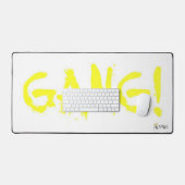 GANG! yellow デスクマット (キーボード&マウス)