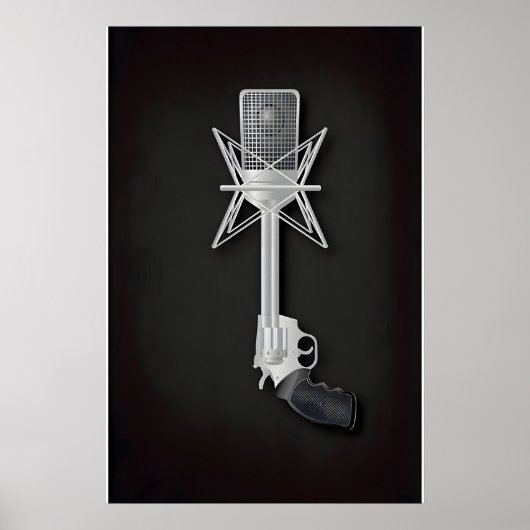 Gangsta Rap Inspired Original Print Design -Print ポスター (正面)