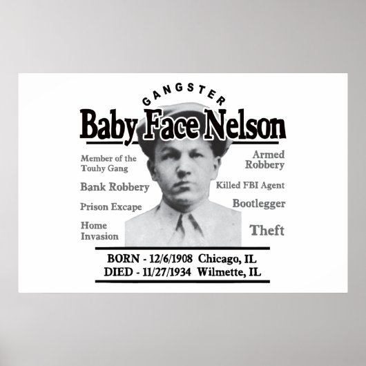 Gangster Baby Face Nelson ポスター (正面)