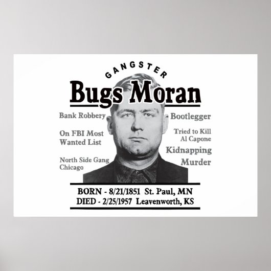 Gangster Bugs Moran ポスター (正面)