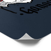 Gangster Cat Street Portrait ポスター (角)