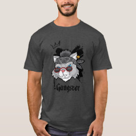 Gangster Cat Street Portrait Tシャツ