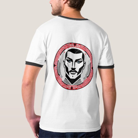 Gangster mit Narbe Design Tシャツ (裏面)