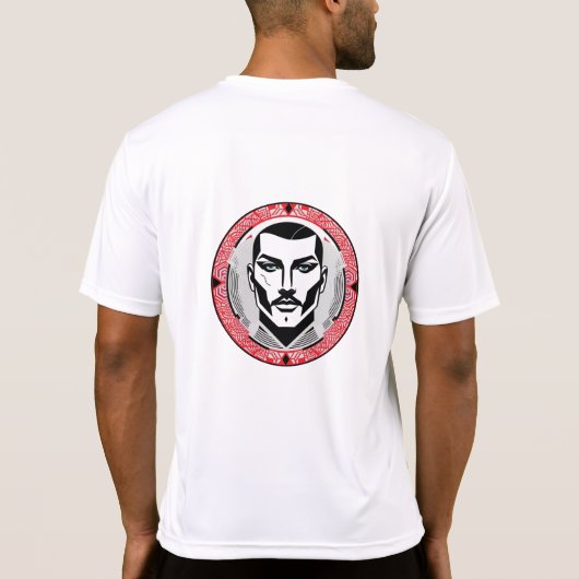 Gangster mit Narbe Design Tシャツ (裏面)