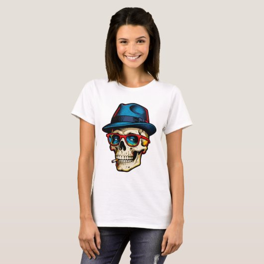 Gangster Skully Tシャツ (正面フル)