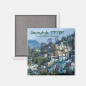 Gangtok गंगटोक - Capital of Sikkim / Himalaya マグネット (正面/裏面)
