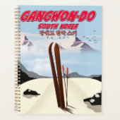 Gangwon do korea スキーポスター プランナー手帳 (正面)