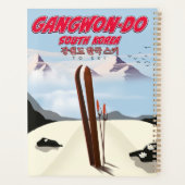 Gangwon do korea スキーポスター プランナー手帳 (裏面)