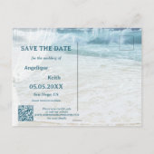 GannetビーチQRコードフォト日付の保存 案内ポストカード (裏面)