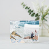 GannetビーチQRコードフォト日付の保存 案内ポストカード (スタンド正面)